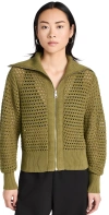 VARLEY ELOISE FULL ZIP KNIT FRESH FERN