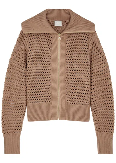 Varley Putney Knit Jacket In Brown