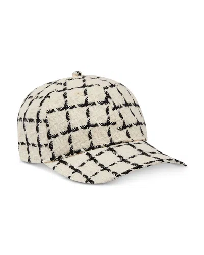 Varley Elvin Mono Check Cap In Black Mono Check