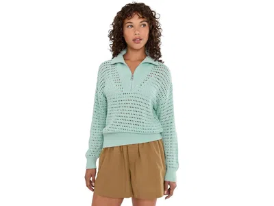 Varley Emeri 1/2 Zip Knit Sweater Women's Sweater Chalk Blue: Sm