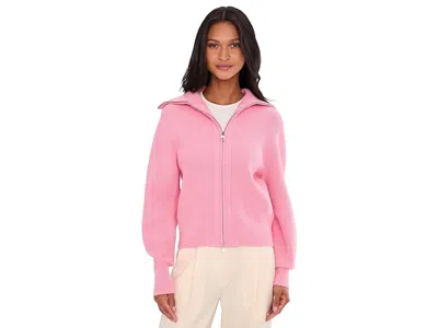Varley Enrico Knit Jacket In Pink