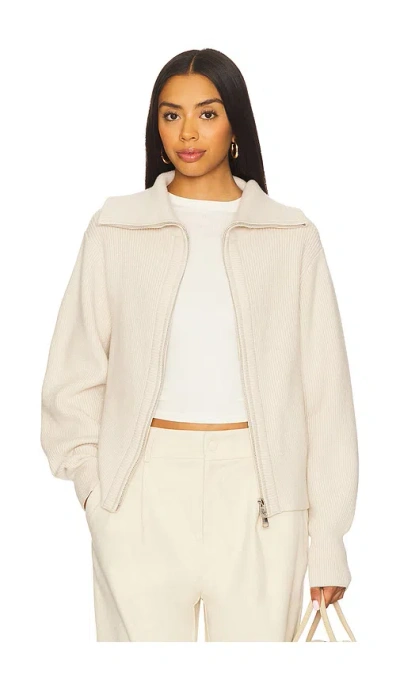 Varley Enrico Knit Jacket In Neutral