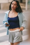 Varley Enrico Ribbed Knit Jacket In Blue