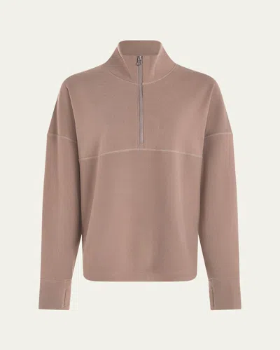Varley Erina Half-zip Midlayer Pullover In Brown