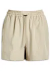 Varley Esmond Mid Rise 3 Stretch-twill Shorts In Brown