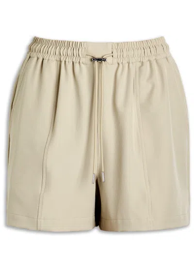 Varley Esmond Mid Rise 3 Stretch-twill Shorts In Brown