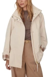 Varley Etta Short Rain Jacket In White