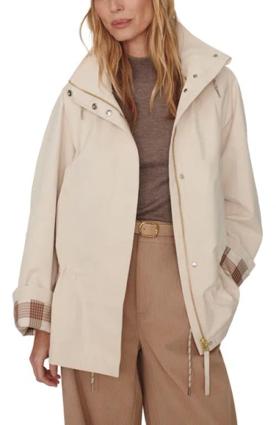 Varley Etta Short Rain Jacket In White