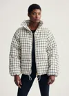 Varley Eugene Check Short Puffer Jacket