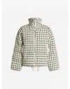Varley Eugene Check Short Puffer Jacket