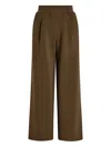 Varley Extra Wide Leg 32'' Trousers In Brown