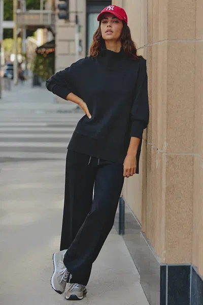 Varley Extra-wide-leg Pull-on Pants In Transparent