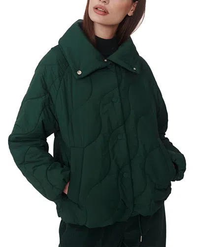 Varley Fabia Quilted Jacket In Green