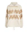 Varley Hendrik Half Zip Sherpa Sweatshirt In Multi