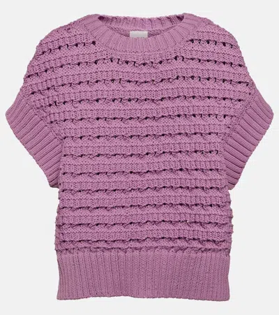 Varley Fillmore Knitted Top In Purple