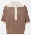 VARLEY FINCH OPEN-KNIT COTTON POLO SHIRT
