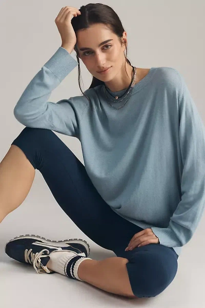 Varley Fincham Wool Blend Sweater In Blue