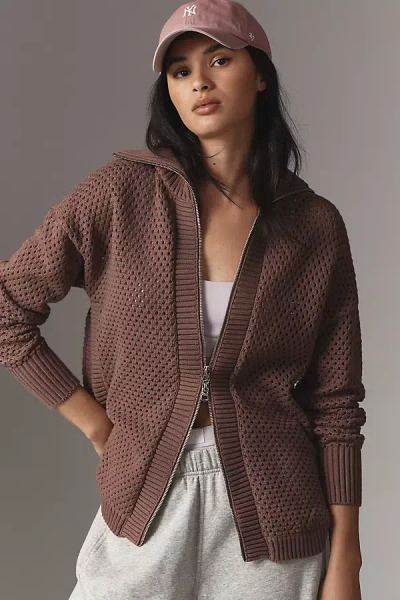 Varley Finn Zip Through Jacket In Purple