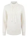 Varley Oakdale Sweatshirt Ivory Marl Fleck In White