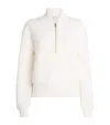 Varley Womens Ivory Marl Davidson Relaxed-fit Stretch-woven Sweatshirt In White