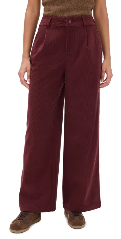 VARLEY FLORIS WIDE LEG 29.5 PANTS DECADENT CHOCOLATE