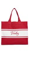 Varley Foeburn Market Tote Bag Haute Red/white