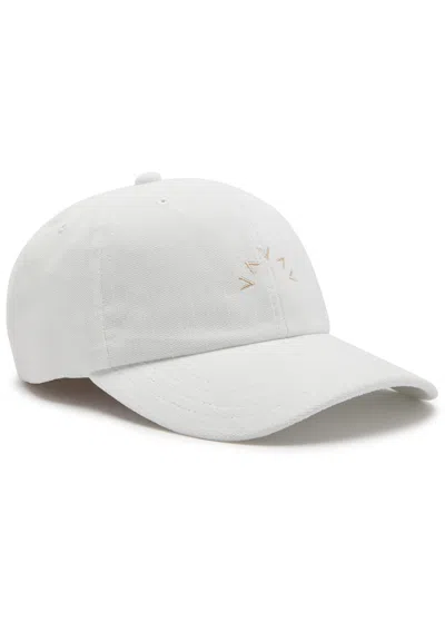Varley Franklin Logo-embroidered Chenille Cap In Cream