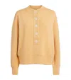 Varley Reena Button-down Stretch-jersey Sweatshirt In Brown