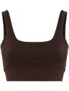 Varley Freesoft Cori Stretch-jersey Bra Top In Brown