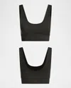 Varley Freesoft Cori Sports Bra In Dark Resin