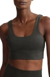 Varley Freesoft Cori Sports Bra In Dark Resin Green