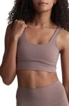 Varley Freesoft Cori Sports Bra In Deep Taupe
