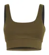 Varley Womens Cori Moisture-wicking Stretch-woven Sports Bra Dark Olive In Green