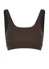 Varley Freesoft Cori Stretch-jersey Bra Top In Brown