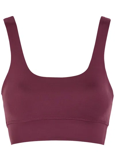 Varley Freesoft Cori Stretch-jersey Sports Bra Top In Red