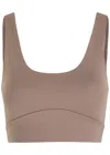Varley Freesoft Essi Stretch-jersey Bra Top In Brown