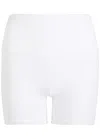 Varley Freesoft High Rise 4 Stretch-jersey Shorts In White