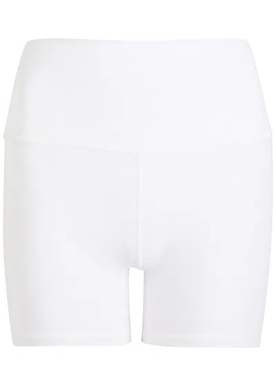 Varley Freesoft High Rise 4 Stretch-jersey Shorts In White