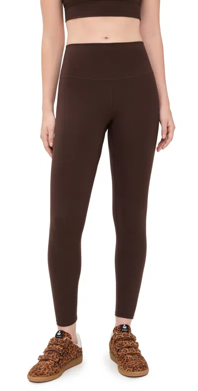 Varley Freesoft High Rise Leggings 25 Coffee Bean In Brown