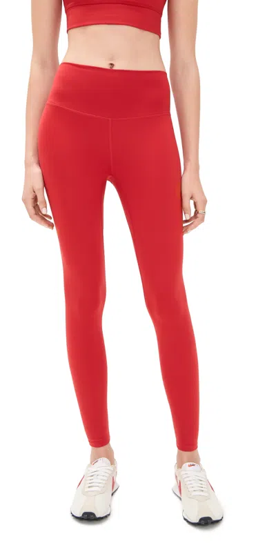 Varley Freesoft High Rise Leggings 25 Lava Falls In Red