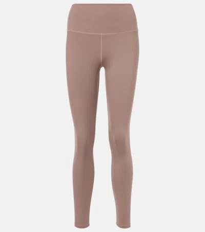 Varley Freesoft High-rise Leggings In Beige