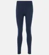 Varley Freesoft Cropped Stretch-jersey Leggings In Blue