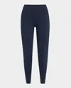 Varley Freesoft Cropped Stretch-jersey Leggings In Sky Captain