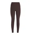 Varley Always High Recycled Polyester-blend Leggings In Brown