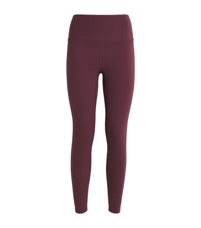 Varley Freesoft High-rise Sports Leggings In Burgundy