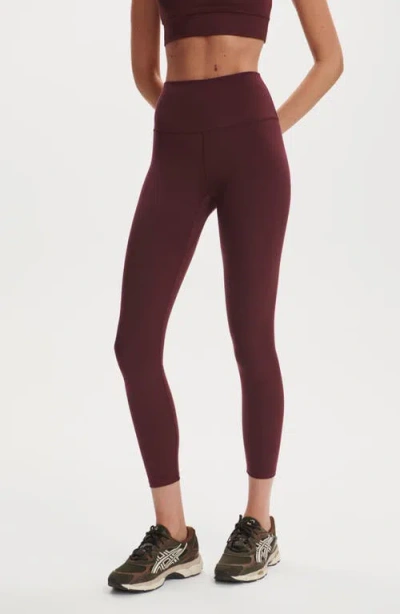 Varley Freesoft™️ High Waist Leggings In Burgundy