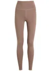 Varley Freesoft Panelled Stretch-jersey Leggings In Gray