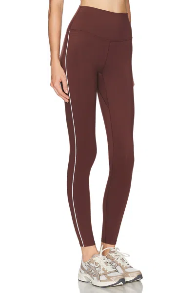 Varley Freesoft Piped 28 Legging In Burgundy