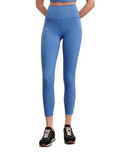 Varley Freesoft Piped Leggings In Blue