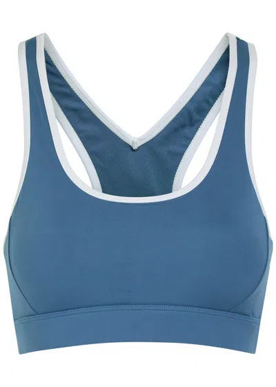 Varley Freesoft Selma Stretch-jersey Sports Bra In Blue